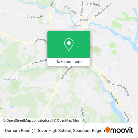 Mapa de Durham Road @ Dover High School