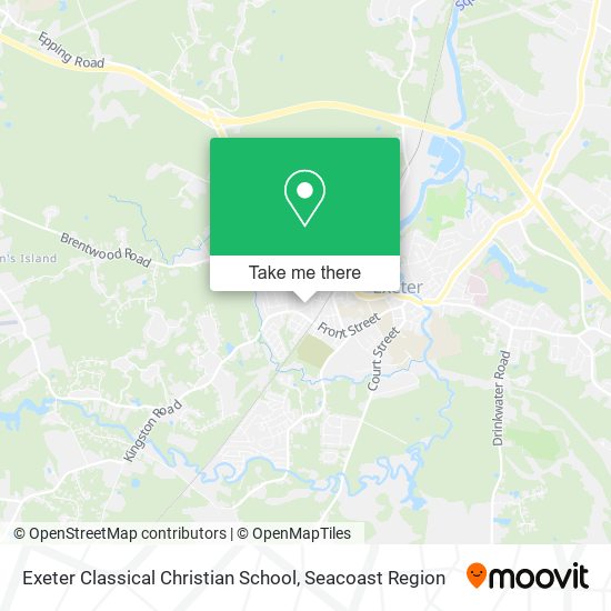 Exeter Classical Christian School map