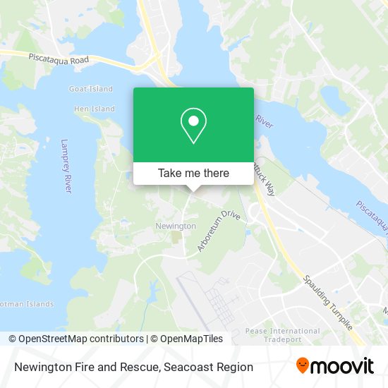 Newington Fire and Rescue map