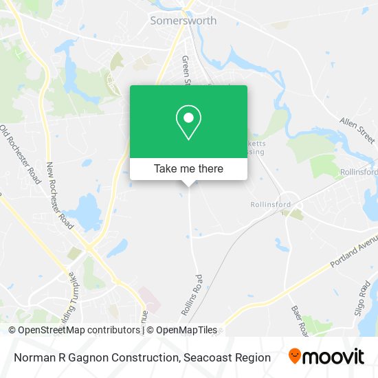 Norman R Gagnon Construction map