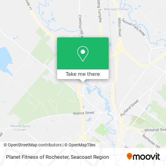 Planet Fitness of Rochester map