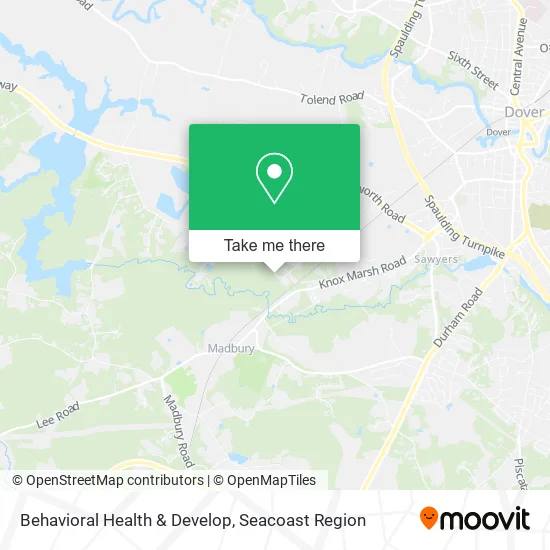 Behavioral Health & Develop map