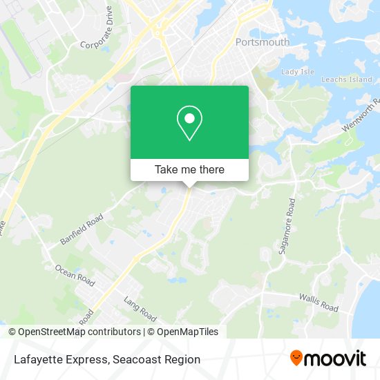 Lafayette Express map