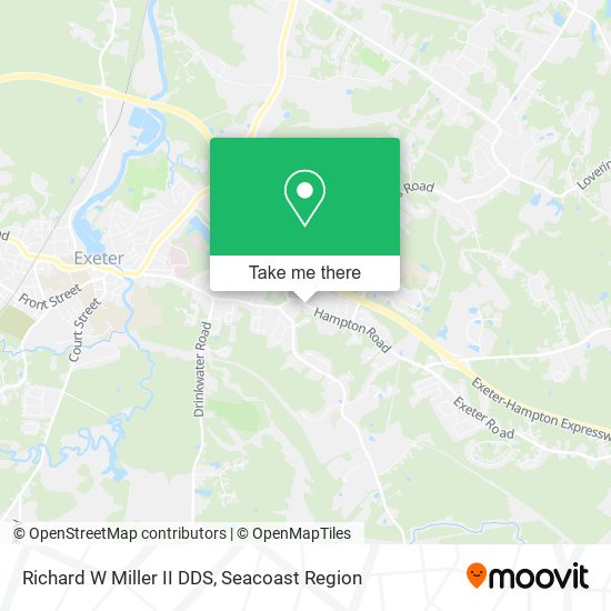 Richard W Miller II DDS map