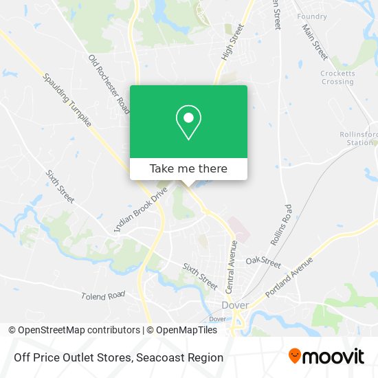 Off Price Outlet Stores map