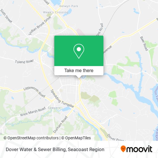 Dover Water & Sewer Billing map