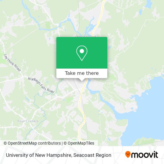 University of New Hampshire map