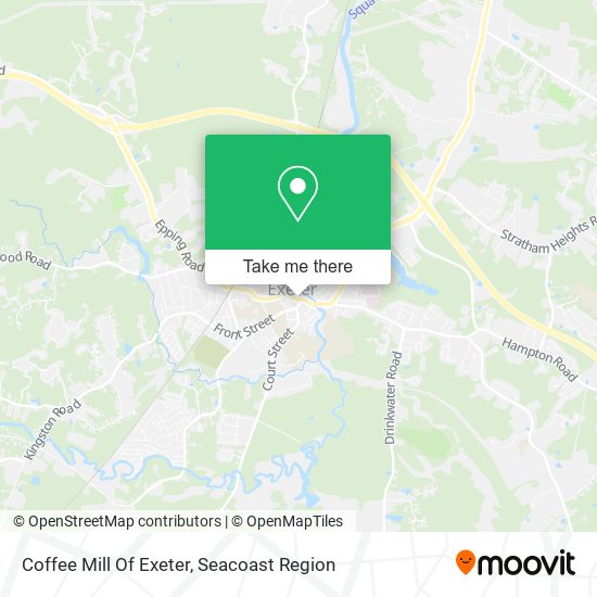 Coffee Mill Of Exeter map