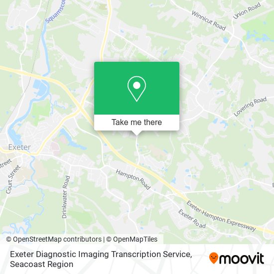 Exeter Diagnostic Imaging Transcription Service map