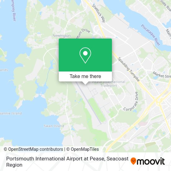 Portsmouth International Airport at Pease map