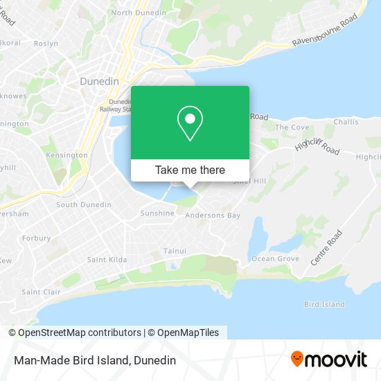 Man-Made Bird Island map