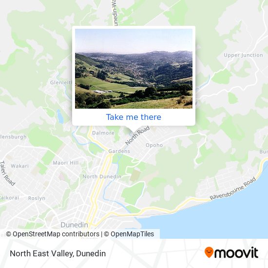 North East Valley map