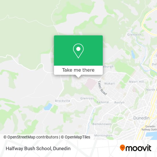 Halfway Bush School map