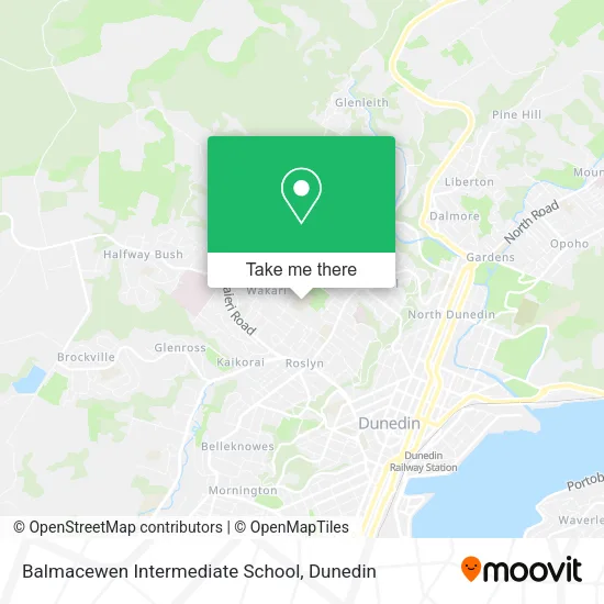 Balmacewen Intermediate School map