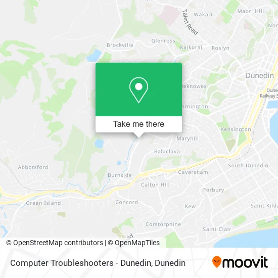 Computer Troubleshooters - Dunedin map