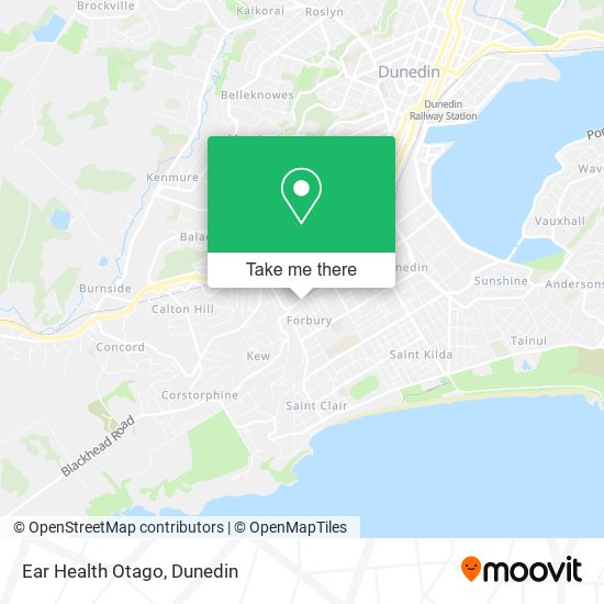 Ear Health Otago map