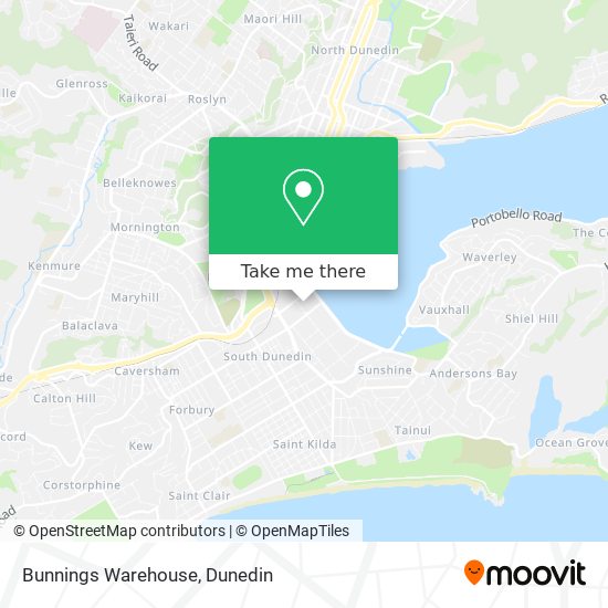 Bunnings Warehouse map