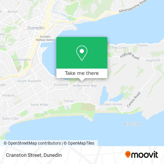 Cranston Street map