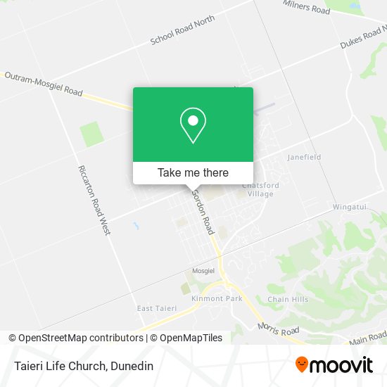 Taieri Life Church map