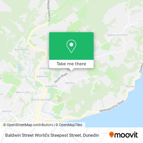 Baldwin Street World's Steepest Street map