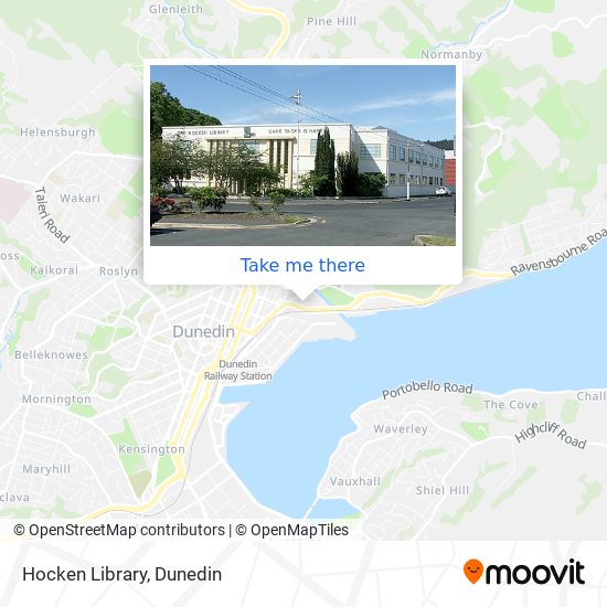 Hocken Library map