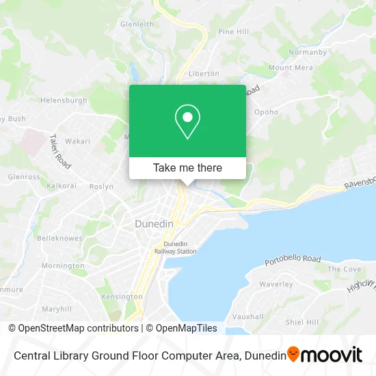 Central Library Ground Floor Computer Area map