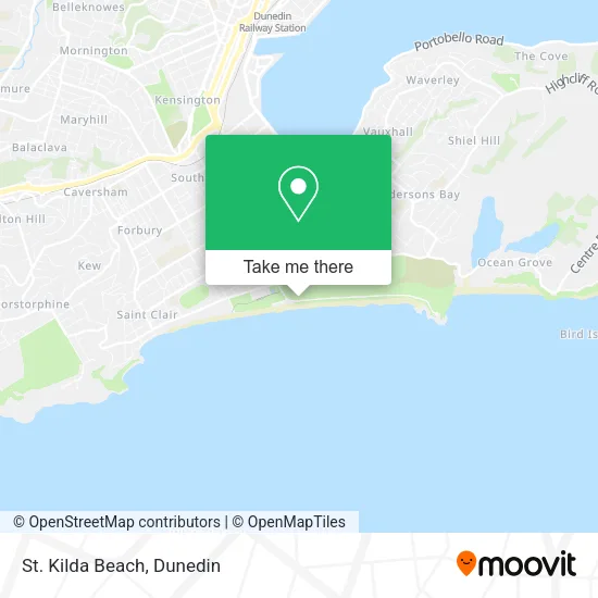 St. Kilda Beach map