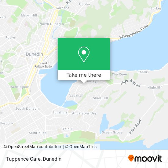 Tuppence Cafe map