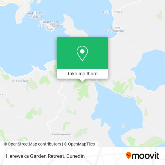 Hereweka Garden Retreat map