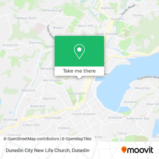 Dunedin City New Life Church map