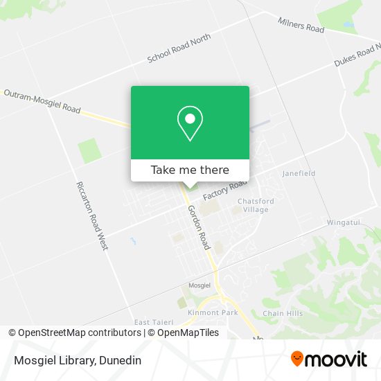 Mosgiel Library map