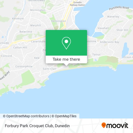 Forbury Park Croquet Club map