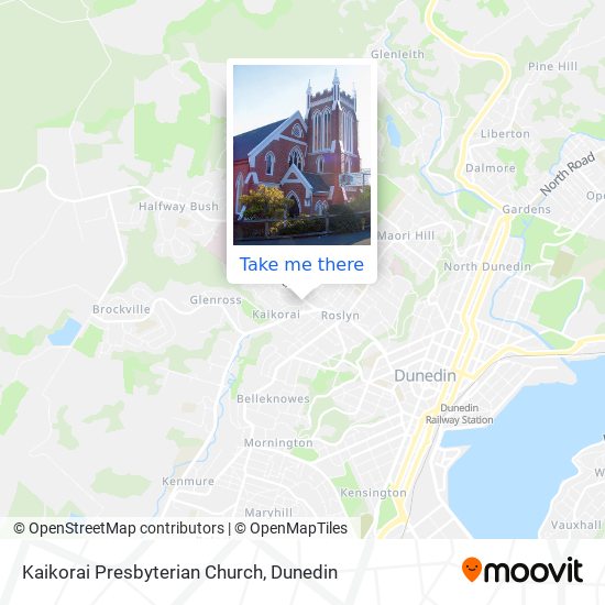 Kaikorai Presbyterian Church map