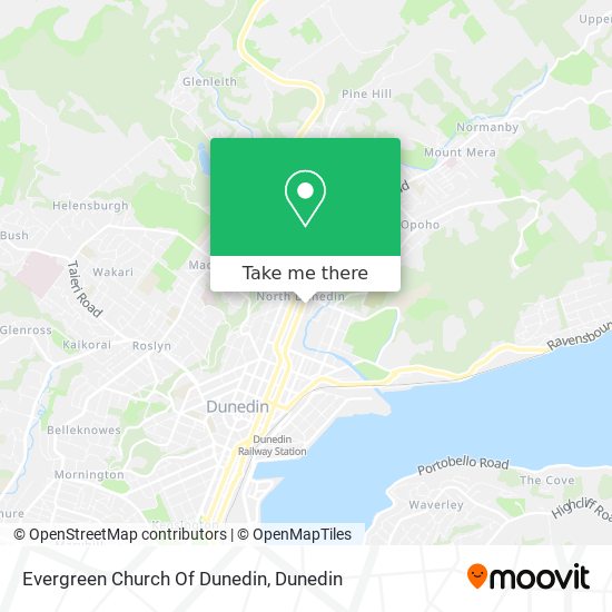 Evergreen Church Of Dunedin map