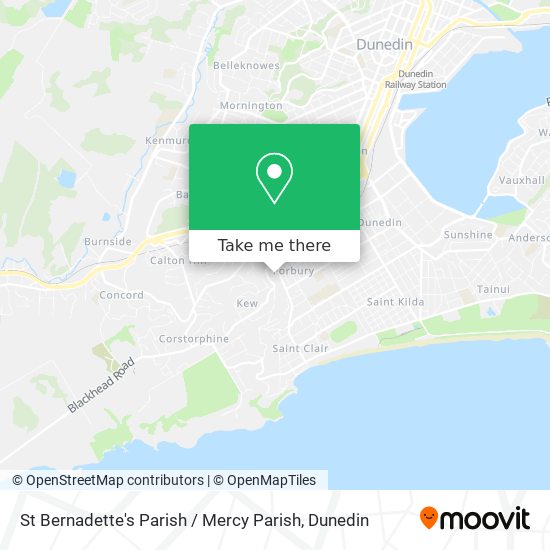 St Bernadette's Parish / Mercy Parish map