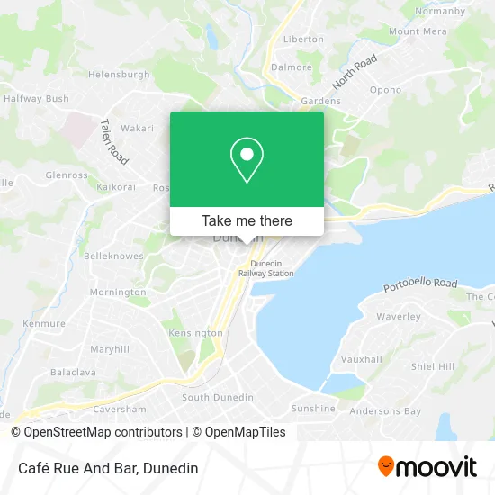 Café Rue And Bar map