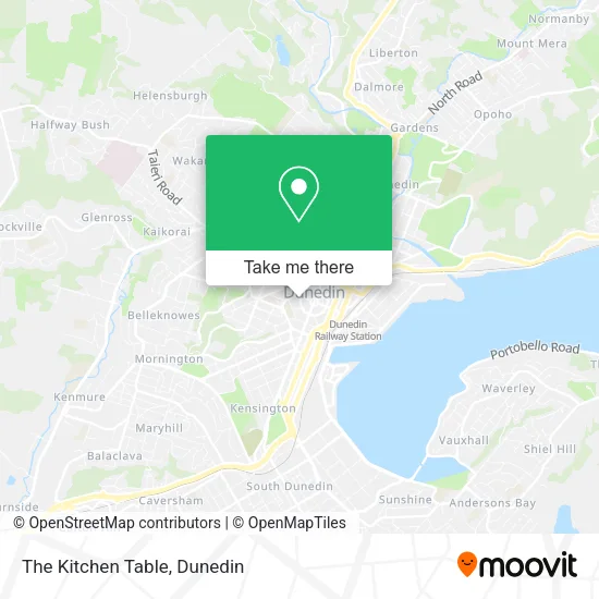 The Kitchen Table map
