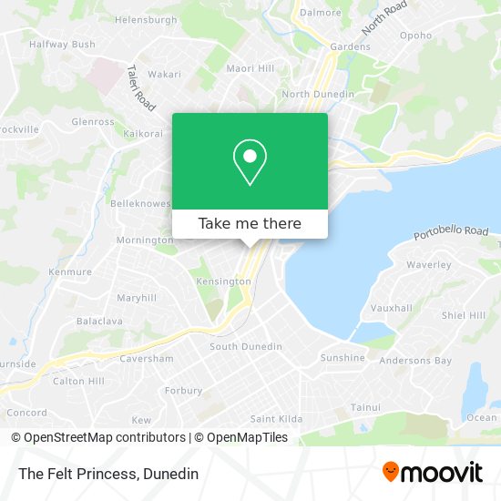 The Felt Princess map