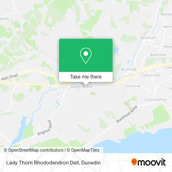 Lady Thorn Rhododendron Dell map