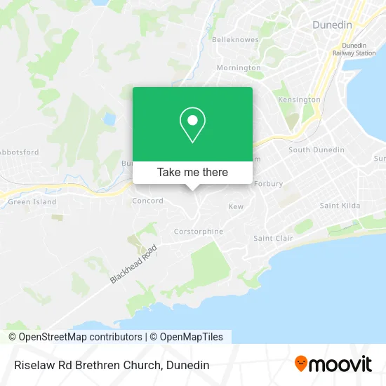 Riselaw Rd Brethren Church map