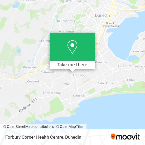 Forbury Corner Health Centre map