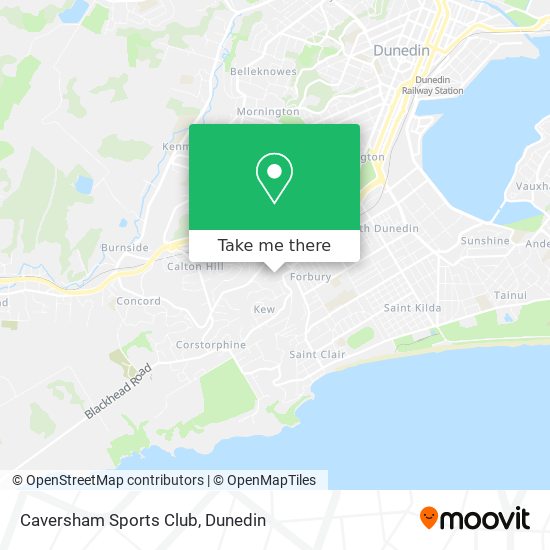 Caversham Sports Club map