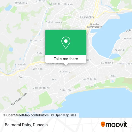 Balmoral Dairy map