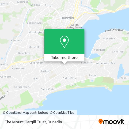 The Mount Cargill Trust map