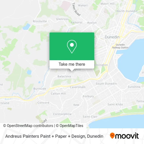 Andreus Painters Paint + Paper + Design map