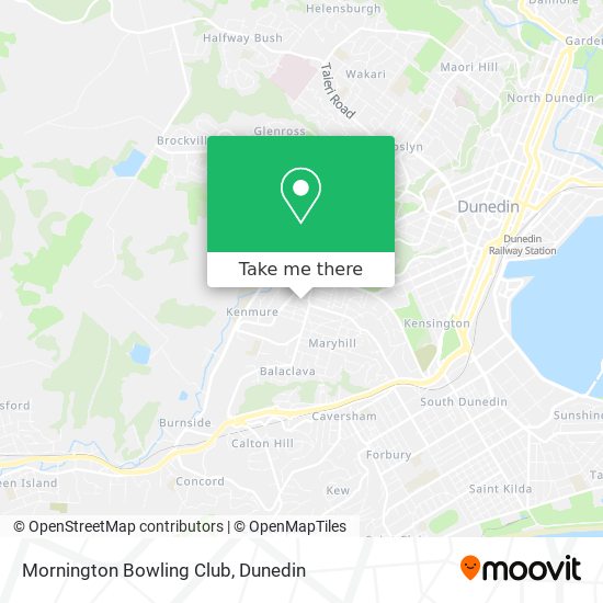 Mornington Bowling Club map