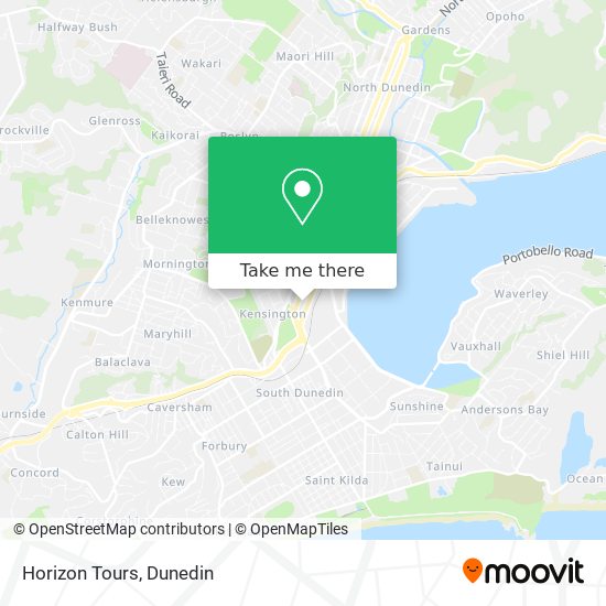 Horizon Tours map
