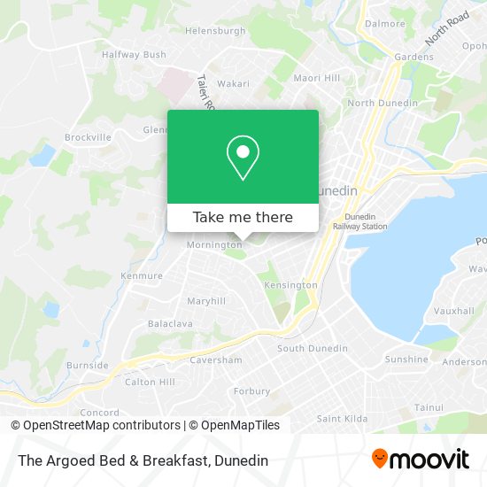 The Argoed Bed & Breakfast map
