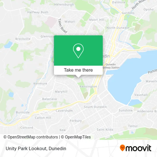 Unity Park Lookout map