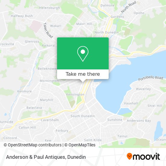 Anderson & Paul Antiques map